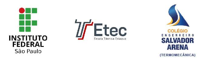 vestibulinhos ETEC, IFSP e Salvador Arena/ Termomecânica
