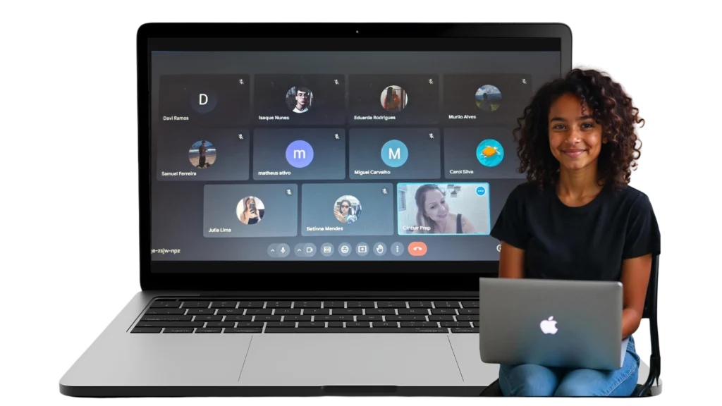 Plataforma exclusiva Cintter com aulas ao vivo integradas para tirar dúvidas e aprofundar os estudos.