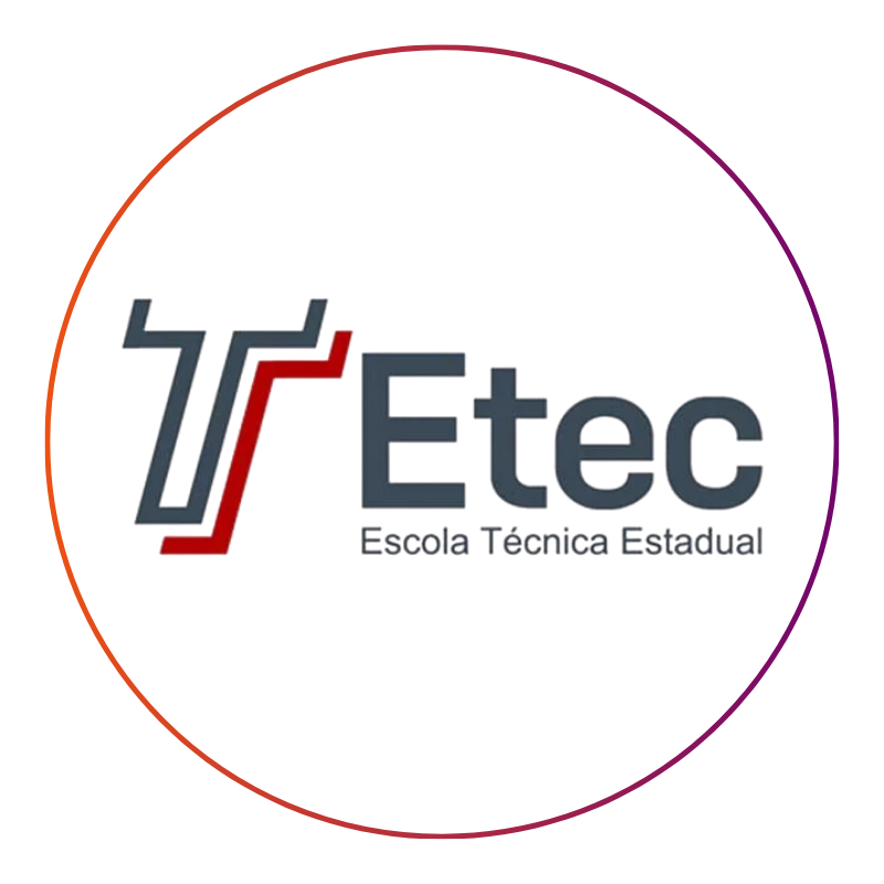 Logo da ETEC, Escola Técnica Estadual de São Paulo, referência em ensino técnico gratuito.