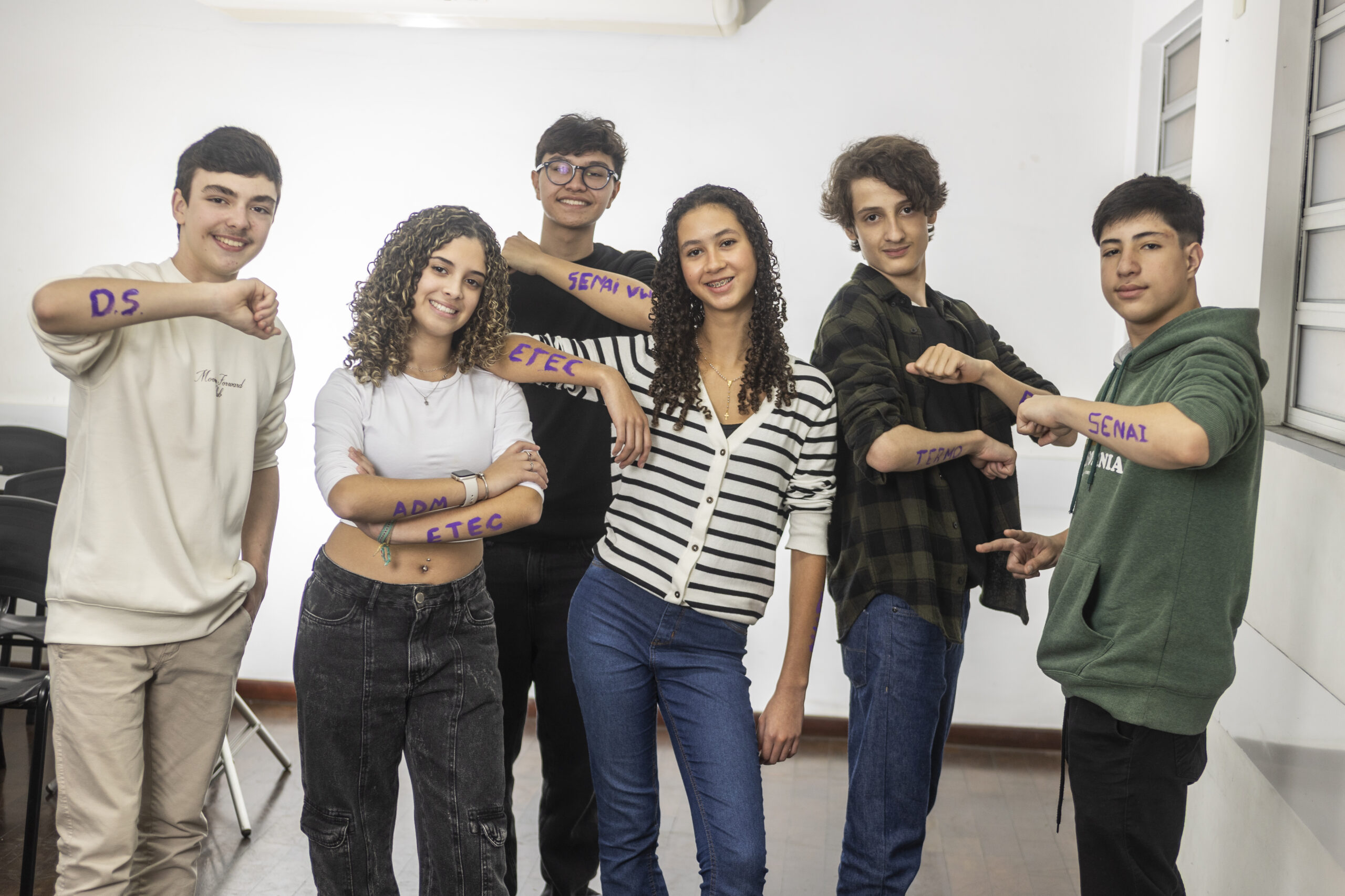 grupo de alunos aprovados